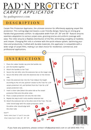 Carpet Applicator Instruction